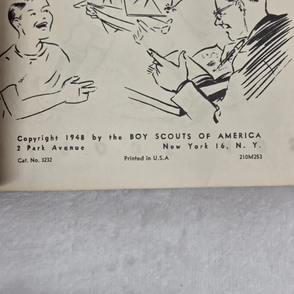 Vintage 1948 Lion Cub Scout Book BSA Handbook Mid-Century Ephemera - Picture 5 of 11